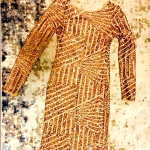 Rose Gold Sequin Dress